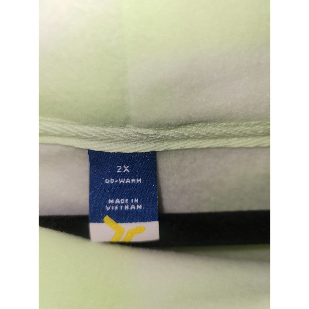 Old Navy Women’s Plus Size 2X Go-Warm Pullover Hoodie – Light Green Tie-Dye NEW - Picture 4 of 7